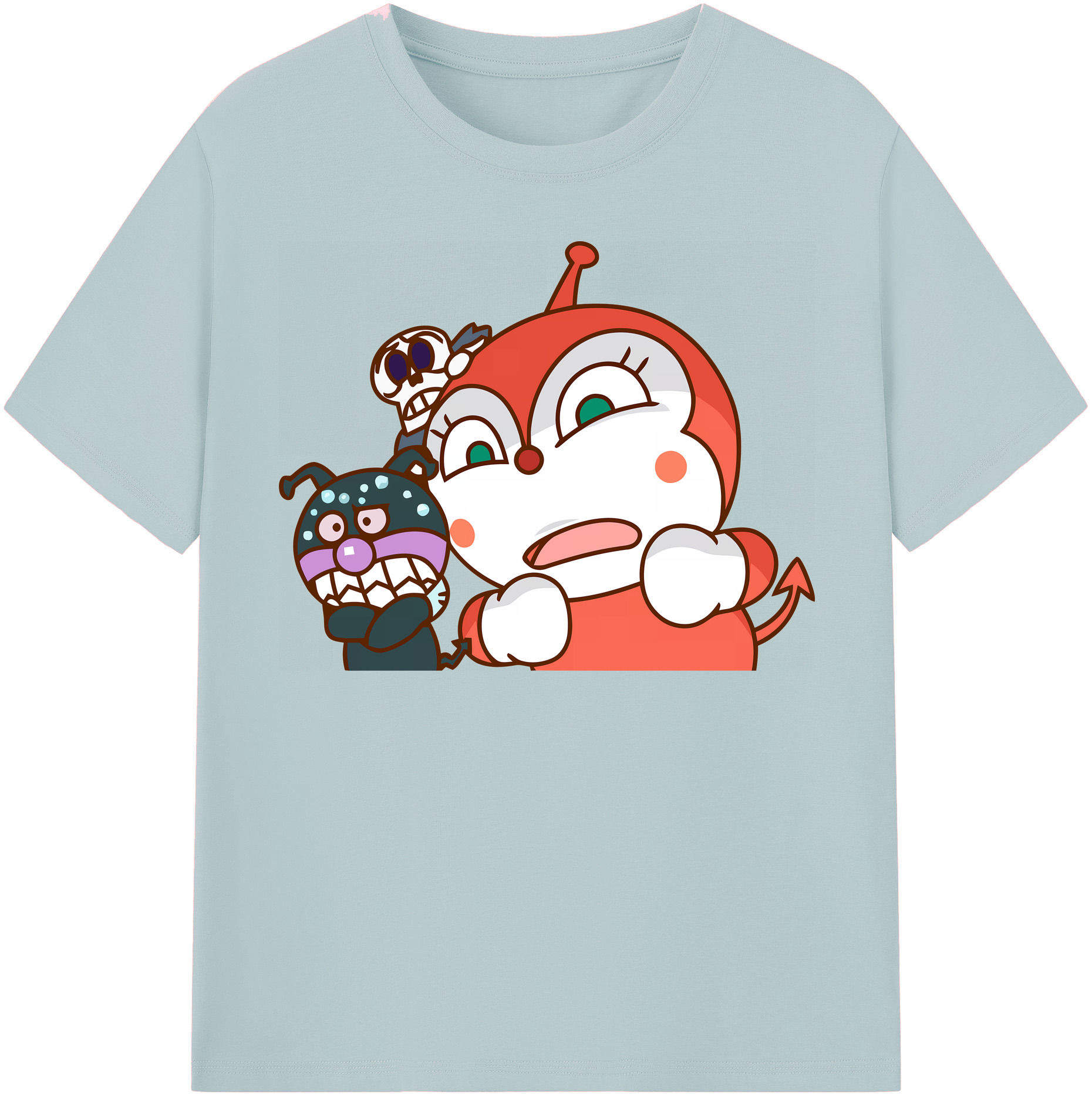 （画像用） アンパンマン Anpanman 綿100％半袖Tシャツ（フロントプリント）